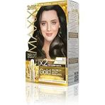Maxx Deluxe Gold Serisi 24K Altın Parçacıklı Ile 1 Kutu 2 X 50 Ml Geliştiriciler Saç Boyası (Küllü Koyu Kumral 6.1)