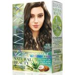 Maxx Deluxe Natural Beauty Amonyaksız 7.11 Yoğun Küllü Kumral x2 Saç Boyası Seti