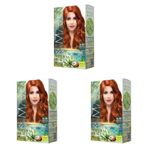 Maxx Deluxe Natural Beauty Amonyaksız Set Saç Boyası 8.45 Tarçın Bakır (3 paketi)
