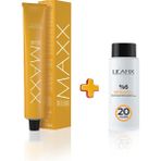 Maxx Deluxe Tüp Boya 60 ml - 20 V Oksidan 60 ml - 6.1 Küllü Koyu Kumral