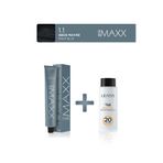 MAXX DELUXE Tüp Saç Boyası 100 ml 20V Oksidan 1.1 Gece Mavisi