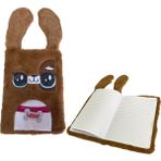 Maxx Fy 5 Woof Kulaklı Pelüş Defter 80 Yaprak r Çizgili Kahverengi