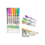 Maxx Hy9009-6 Silindir Muhurlu Desenli 6 Renk Fosforlu Kalem