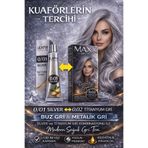 Maxx LILAFIX 0/01 Silver + Titanium Gri 0/02 Saç Boyası Seti – Profesyonel Buz Gri Metalik Gri Saç Boyası