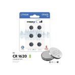 Maxycell 6 Adet CR1620 Düğme Pil 3V DL1620 ECR1620