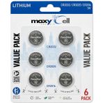 MaxyCell 6 Adet(2+2+2) Karışık CR2032 CR2025 CR2016 3 V Lityum Düğme Pil