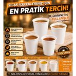 May Cup 7 Oz Karton Bardak Beyaz 200 Adet Gramajlı Sağlam Bardak Maycup
