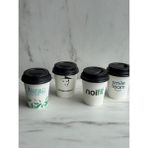 May Cup Firmaya Özel Baskılı Kapaklı Karton Bardak 7 Oz 250 Adet May Cup - 200 ml