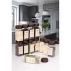 may home design 12'li Bambu Akasya Kapak Modern Baharatlık Takımı Naturelove
