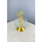 May Home Elysia Gold Ayaklı Şekerlik Lokumluk