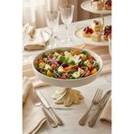 May Home Gold Ayaklı Porselen Salata Sunum Kasesi & Metal Ayaklı Porselen Yemek Servis Kasesi