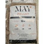 May Pellet Pelet 15 kg Çam Peleti - Ahşap Rengi - 100 Adet