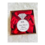 may trend 10 Adet Kutulu Kırmızı Saten Toka - Kına Hediyelik - Bride To Be