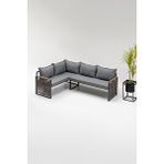Maya Köşe Takimi Gri-antrasit (balkon-bahçe-mutfak)