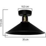 Maya Tekli Plofonyer Avize Eskitme - 1 - Siyah - Eskitme
