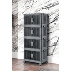 Mayaglory 4'lü Modüler Organizer Dolap Seti - Tekerlekli ve Çok Amaçlı Saklama Çözümü, 127x54x32cm