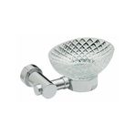 Mayaglory Elegance Serisi Chrome Montajlı Cam Katı Sabunluk, B Cam,12x16x7cm, Pirinç Malzeme