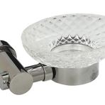 Mayaglory Elegance Serisi İnci Siyah Katı Sabunluk, B Cam, 12x16x17cm, PVD Kaplama, Pirinç Malzeme