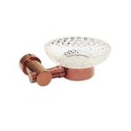Mayaglory Elegance Serisi Rose Katı Sabunluk, B Cam, 12x16x7cm, PVD Kaplama, Pirinç Malzeme