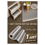 Mayaglory Raf Örtüsü Büyük Boy Metalize Raf Örtüsü Çok Amaçlı Çekmece Dolap Örtü Raf Örtü Mutfak Düzenleyici ( 1 ADET )