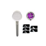 Mayaglory Turbo Fan Krom 5 Fonksiyonlu Krom Duş Başlığı El Duşu Handshower