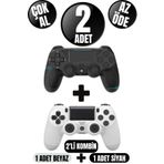Maybax Kablosuz Bilgisayar Oyun Kolu 2 Adet Wireless Joystick PC Laptop Tablet Mobile Playstation4 Uyumlu