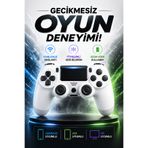 Maybax Kablosuz Oyun Kolu Bluetooth Gamepad PS4 PC Android iOS Uyumlu Titreşimli 6 Eksen Ergonomik Controller