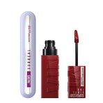 Maybelline Falsies Surreal Maskara + Super Stay Vinyl Ink 10 Lippy Likit Parlak Ruj