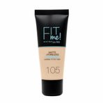 Maybelline Fit Me Matte + Poreless Foundation 105 Natural Ivory Mat Fondöten
