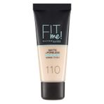 Maybelline Fit Me Matte+Poreless110 Porcelain Fondöten
