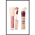Maybelline Instant Anti-Age Eraser 01 Light Kapatıcı+Lifter Gloss 009 Topaz Dudak Parlatıcısı