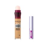 Maybelline New York Instant Anti Age Eraser Kapatıcı 07 Sand ve Mini Falsies Surreal Maskara 4.7 ml Makyaj Seti