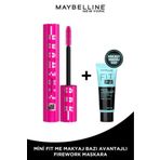 Maybelline New York Lash Sensational Firework Maskara & Mini Fit Me Primer Makyaj Bazı