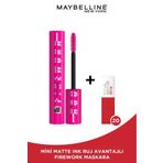 Maybelline New York Lash Sensational Firework Maskara & Mini Matte Ink 20 Kırmızı Ruj Makyaj Seti