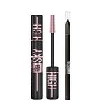 Maybelline New York Lash Sensational Sky High Cosmic Black Maskara Tattoo Liner Jel Göz Kalemi 900 Deep Onyx Siyah Makyaj Seti