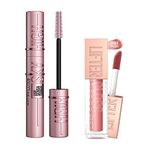 Maybelline New York Lash Sensational Sky High Maskara Lifter Gloss Nemlendirici Dudak Parlatıcısı 003 Moon Makyaj Seti