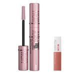 Maybelline New York Lash Sensational Sky High Maskara Mini Super Stay Matte Ink Likit Mat Ruj 65 Seductress Makyaj Seti