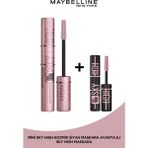 Maybelline New York Lash Sensational Sky High Maskara + Sky High Cosmic Mini Maskara - Siyah