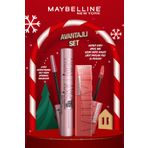 Maybelline New York Lash Sensational Sky High Maskara & Super Stay Vinyl Ink Uzun Süre Kalıcı Likit Parlak Ruj 15 Peachy