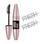 Maybelline New York Lash Sensational Yelpaze Etkili Intense Black Maskara - Ekstra Siyah + 2 Adet Hediye Toka