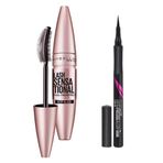 Maybelline New York Lash Sensational Yelpaze Etkili Siyah Maskara 9.5 ml Siyah Hyper Precise All Day 701 Matte Onyx Mat Siyah Eyeliner