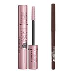 Maybelline New York Lasting Drama Automatic Liner Göz Kalemi- Brown Sugar & Lash Sensational Sky High Maskara Makyaj Seti