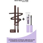 Maybelline New York Lasting Drama Automatic Liner Göz Kalemi & Super Lock Kaş Sabitleyici Makyaj Ikilisi