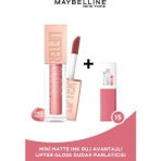 Maybelline New York Lifter Gloss Nemlendirici Dudak Parlatıcısı - 003 Moon + Mini Matte Ink Likit Mat Ruj - 15 Lover