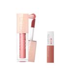 Maybelline New York Lifter Gloss Nemlendirici Dudak Parlatıcısı 003 Moon Mini Super Stay Matte Ink Likit Mat Ruj 65 Seductress Makyaj Seti
