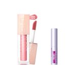 Maybelline New York Lifter Gloss Nemlendirici Dudak Parlatıcısı 004 Silk Mini Falsies Surreal Maskara 4.7 ml Makyaj Seti