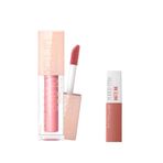 Maybelline New York Lifter Gloss Nemlendirici Dudak Parlatıcısı 004 Silk Mini Super Stay Matte Ink Likit Mat Ruj 65 Seductress Makyaj Seti