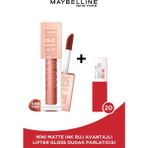 Maybelline New York Lifter Gloss Nemlendirici Dudak Parlatıcısı- 009 Topaz + Mini Matte Ink Likit Mat Ruj - 20 Pioneer