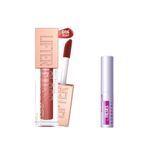 Maybelline New York Lifter Gloss Nemlendirici Dudak Parlatıcısı 016 Rust & Mini Tattoo Liner Gel Pencil Makyaj Seti