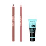 Maybelline New York Lifter Liner Dudak Kalemi 05 On It & 07 Big Lift & Mini Fit Me Matte - Poreless Matlaştırcı Makyaj Bazı Makyaj Seti
